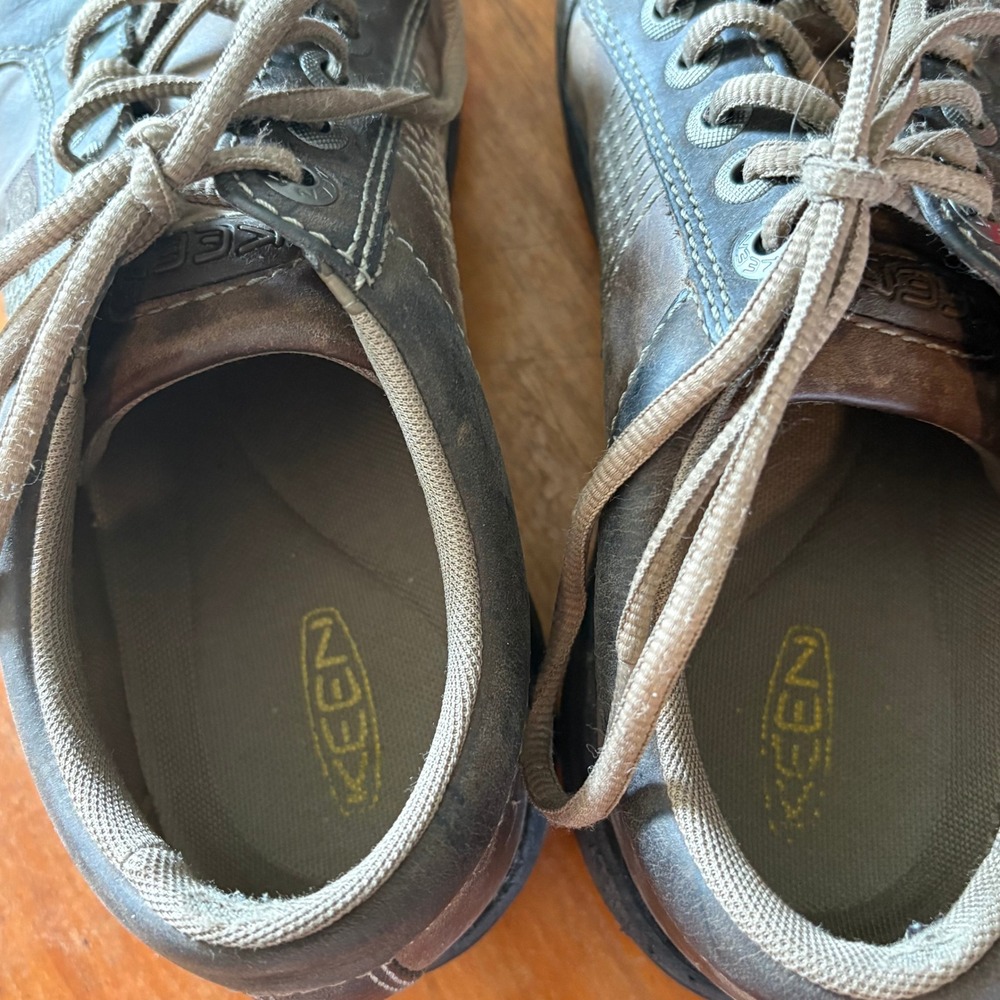 Keen Presidio Mens 8 Walking Shoes Brown Leather Lace Up Comfort 1007722 - Picture 6 of 10